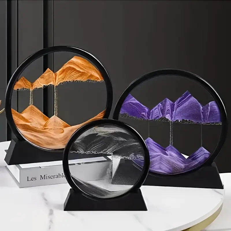 3D Hourglass Temporal Mirage Moving Landscape