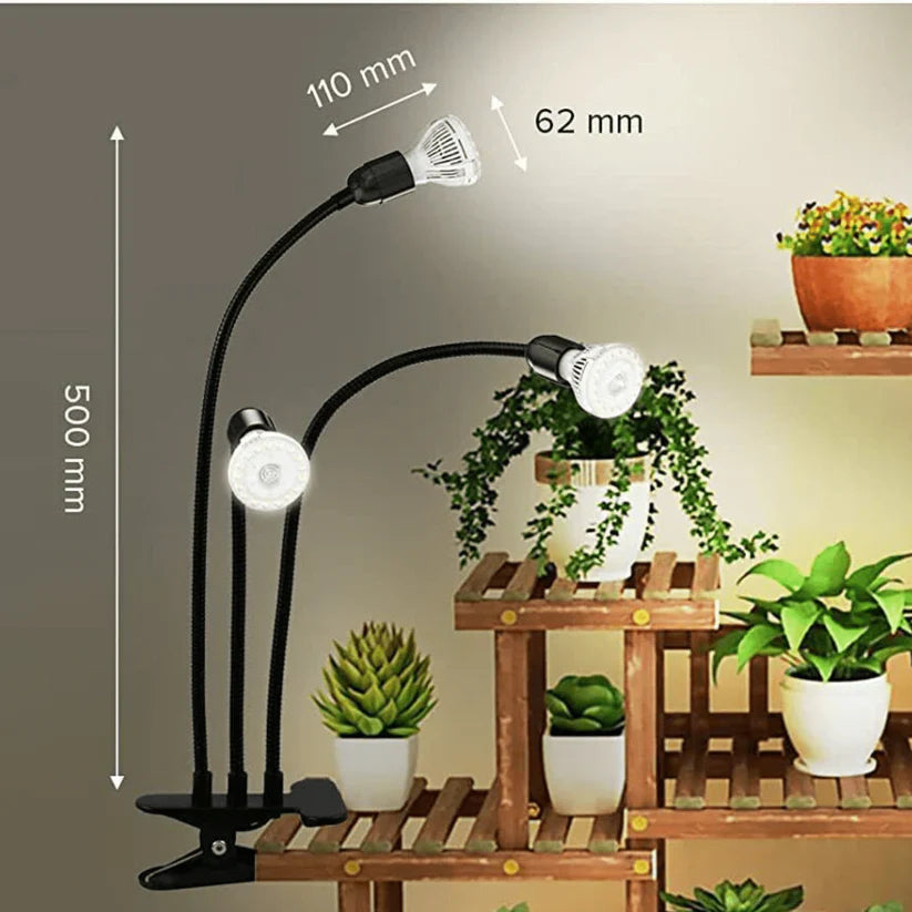 Lampe LED Gooseneck pour Plantes d'Intérieur, Spectre Complet