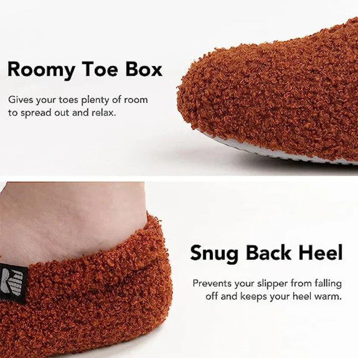 Fleeced Indoor Slipper with Closed Back