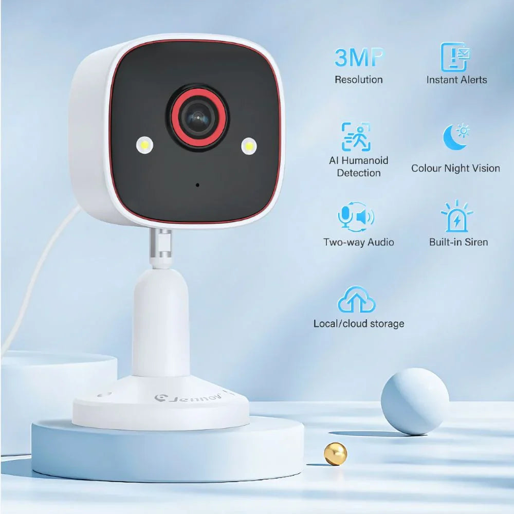 Caméra de sécurité domestique avec micro bidirectionnel