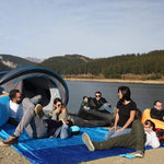 Waterproof beach cover for 5-8 adults, sand resistant