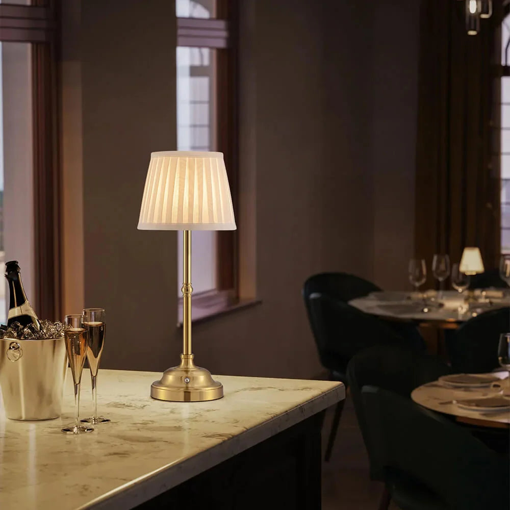 Lampe de Table Lumière d’Antan Portable Rechargeable USB Tissu