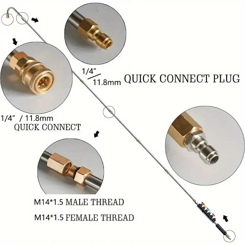 4000 PSI Telescoping Wand for Gutter, Roof, Wall Cleaning