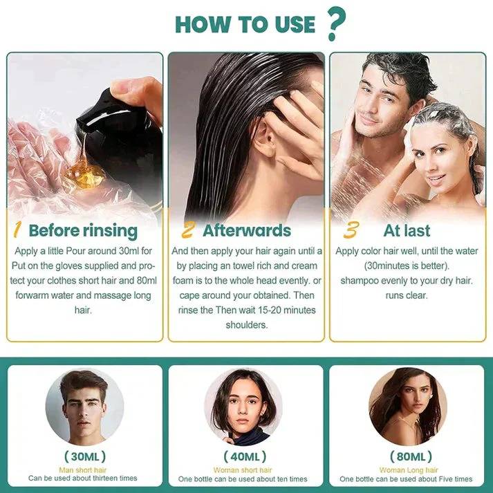 Black Shampoo for Hair Dyeing