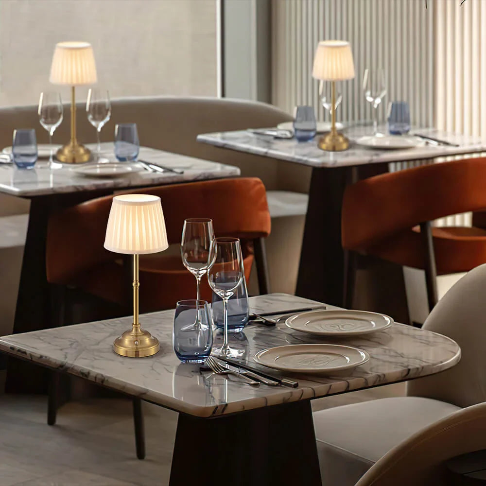 Lampe de Table Lumière d’Antan Portable Rechargeable USB Tissu