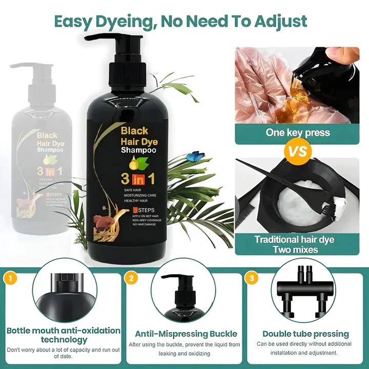 Black Shampoo for Hair Dyeing