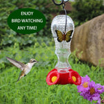 Mangeoire colibri en verre anti-fourmis