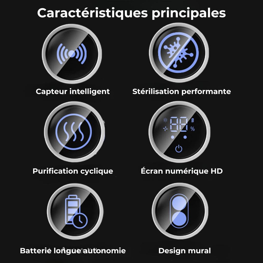 Stérilisateur UV Brosse à Dents - Stérilisation Sans Contact Efficace