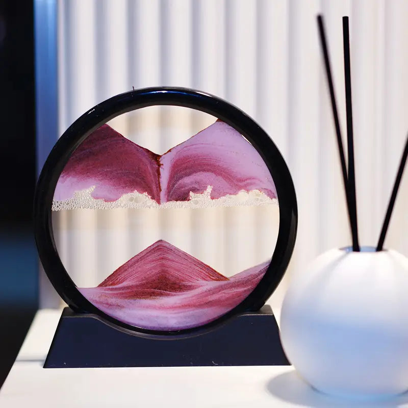 3D Hourglass Temporal Mirage Moving Landscape