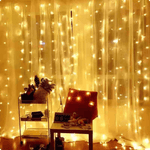 Festive Light Garlands Starry Curtain