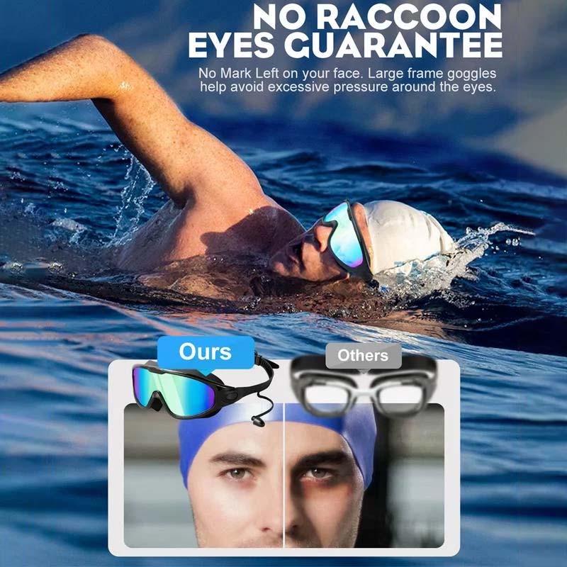 Lunettes de natation grand angle anti-buée