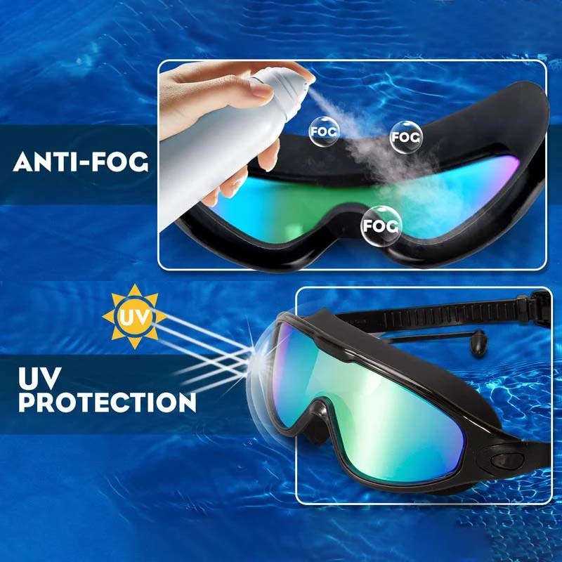 Lunettes de natation grand angle anti-buée