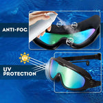 Lunettes de natation grand angle anti-buée
