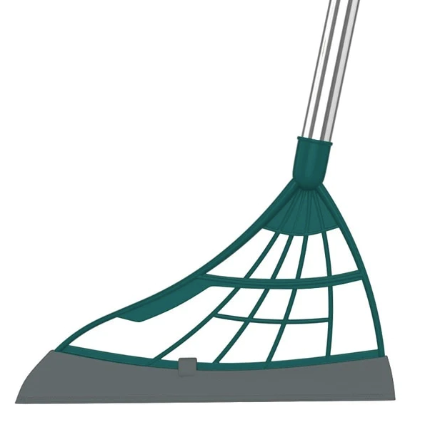 Notched Broom and Shovel for Effective Debris Capture