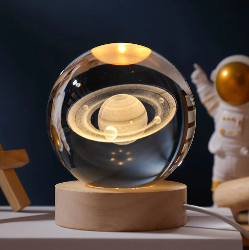 Lampe de nuit 3D céleste CrystalCosmos