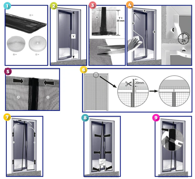 Écran Magnétique Premium InsectGuard pour Porte