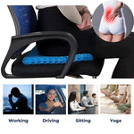 Orthopedic gel seat cushion for pressure relief, tailbone pain, lumbar support, office chair, car, wheelchair