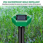 Ultrasonic repellent for moles, 4 pcs