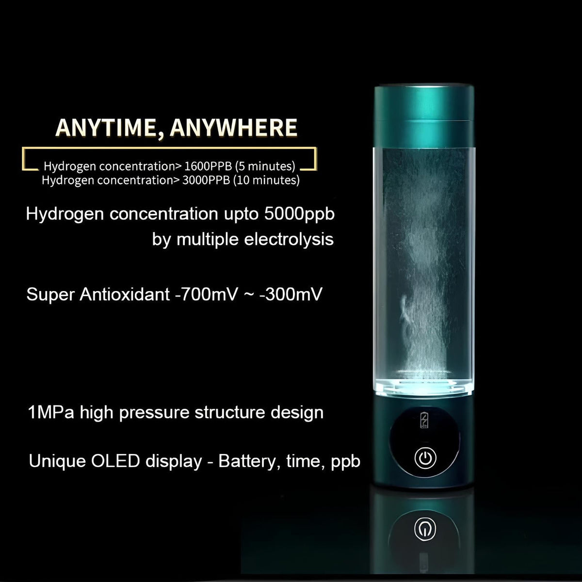 5000ppb High-Concentration Hydrogen Water Bottle