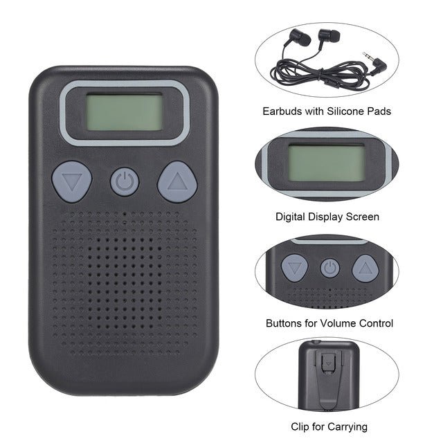 Battery-Operated In-Ear Hearing Aid with Sound Amplifier