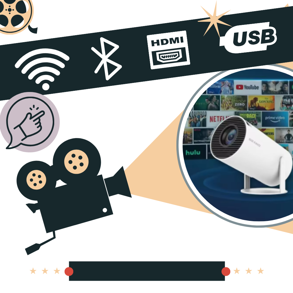 4K Portable Ultra HD Projector