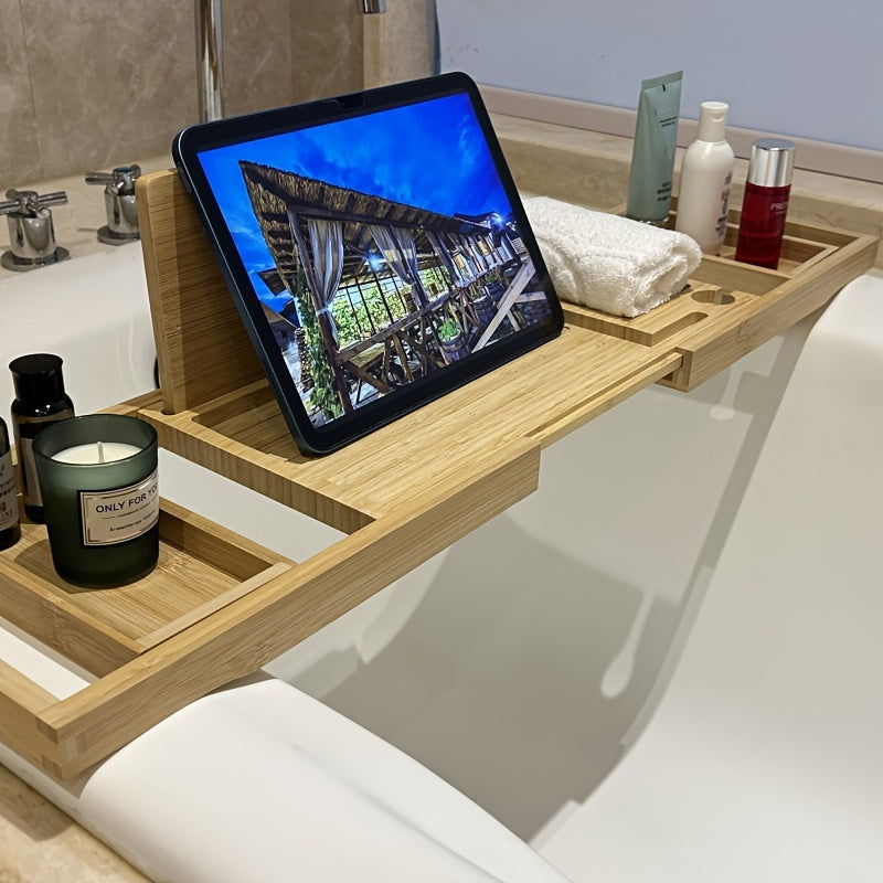 Bamboo Bath Caddy - Relaxation Essential