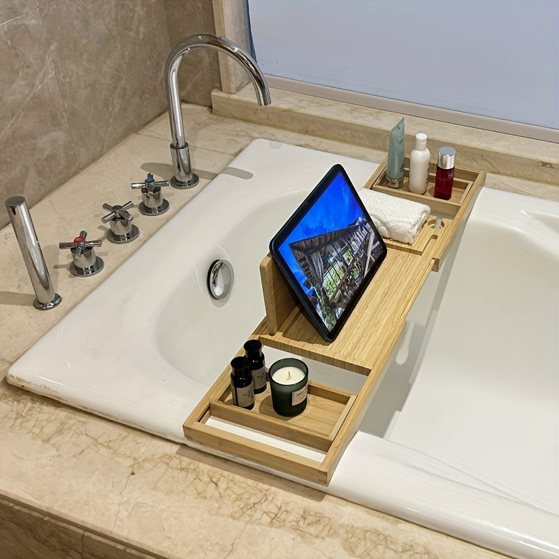 Bamboo Bath Caddy - Relaxation Essential