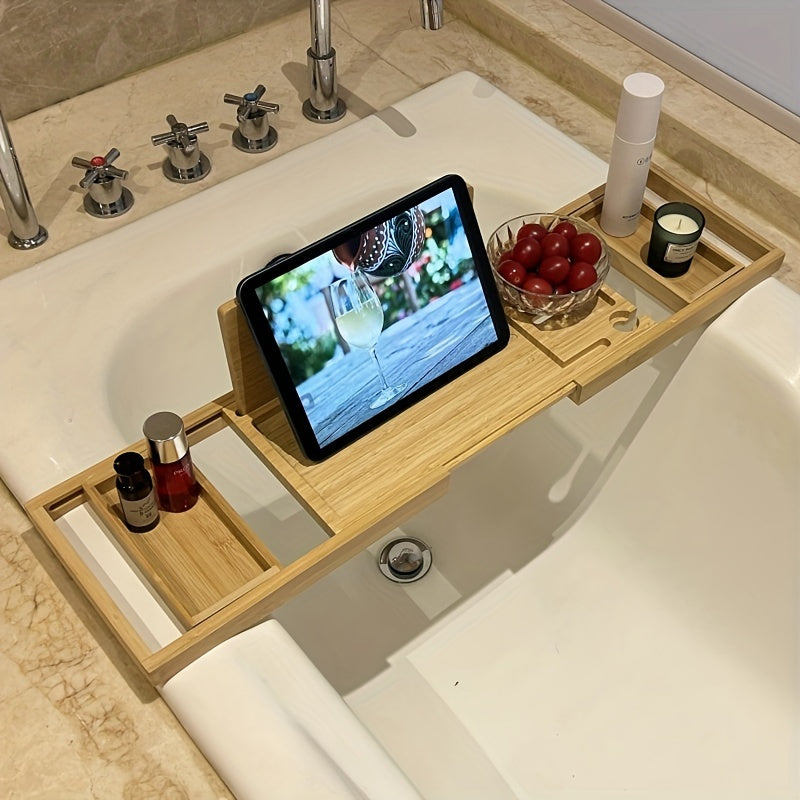 Bamboo Bath Caddy - Relaxation Essential
