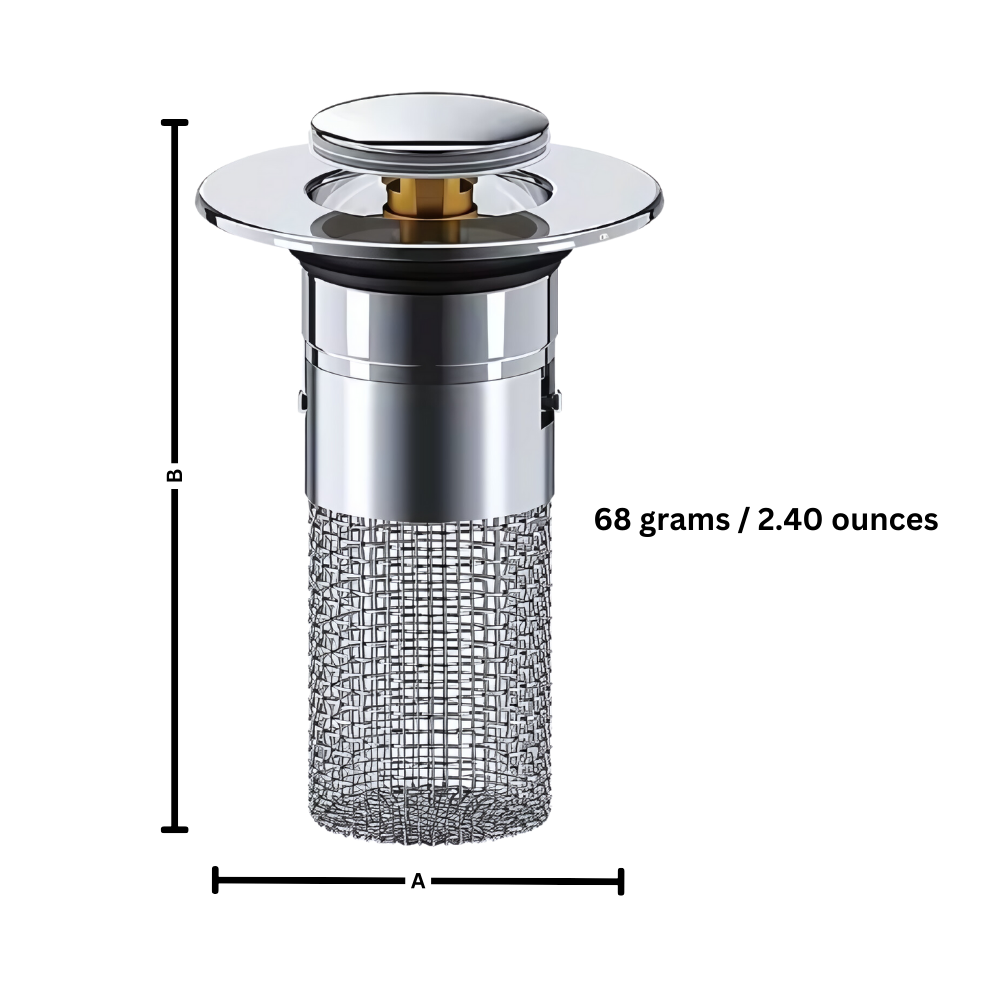 Retractable Sink Stopper with Odor Prevention