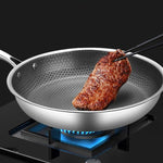 Non-stick stainless steel pan