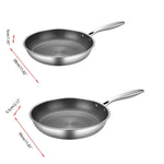 Non-stick stainless steel pan