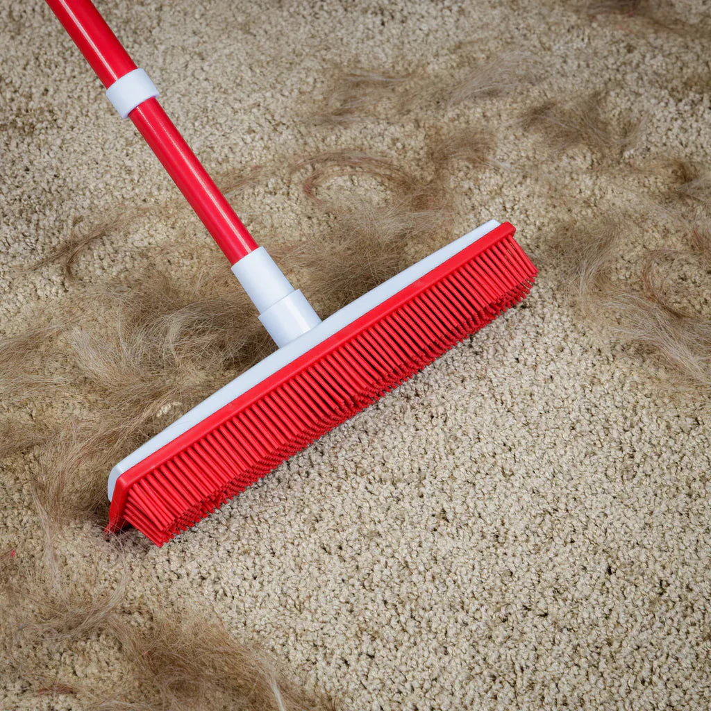 Telescopic Silicone Broom for Carpet Cleaning