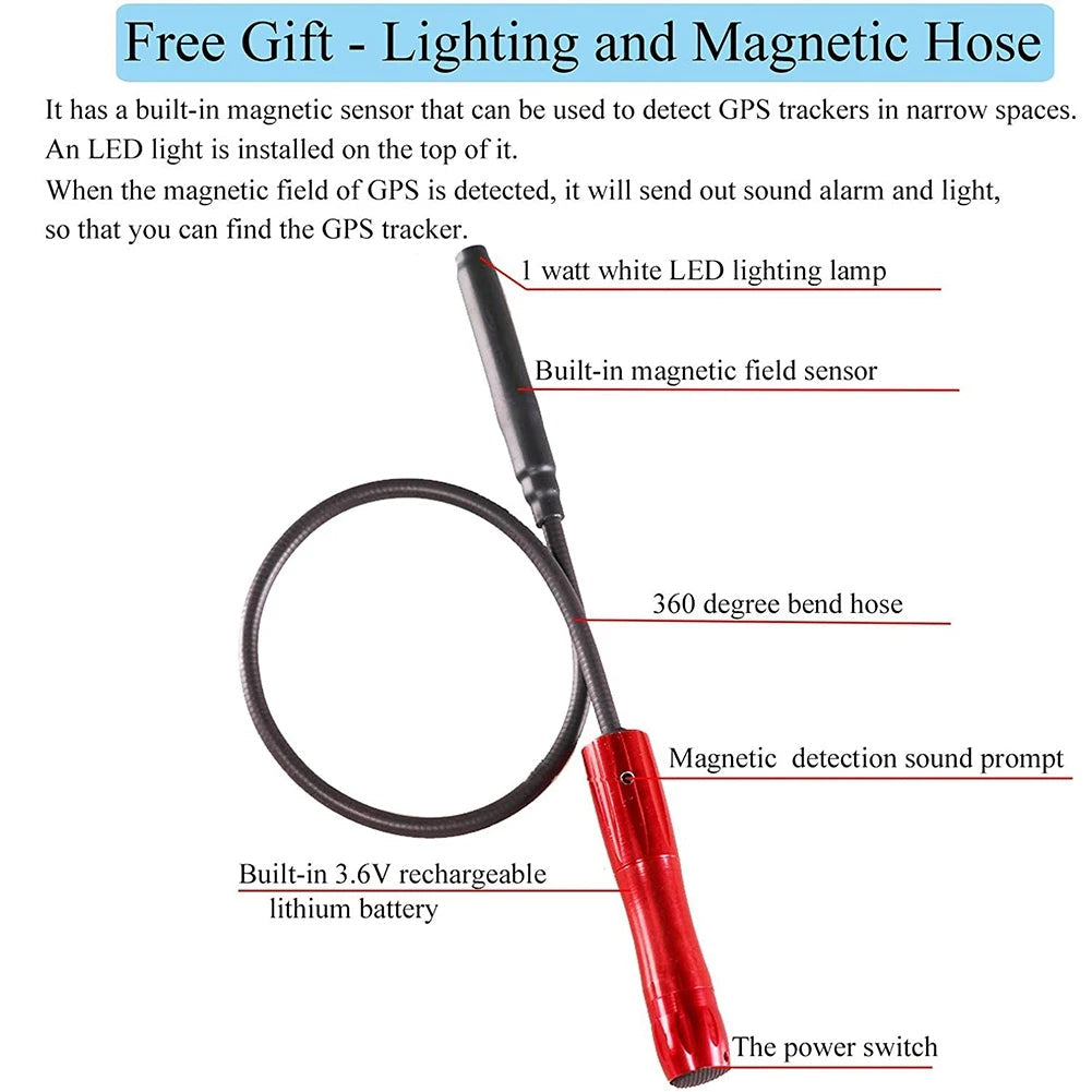 GPS Tracker Detector - Advanced Tech, Free Detection Tube