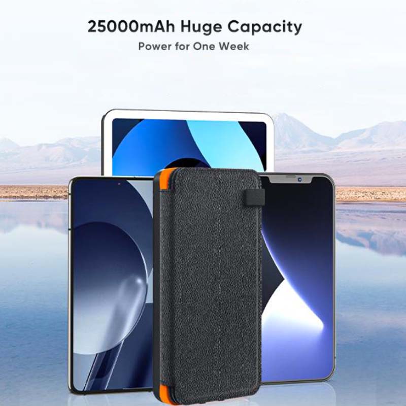 25000mAh Solar Charger - Fast Charge
