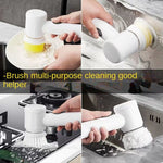 Cordless Electric Cleaning Brush for Kitchen, Bathroom