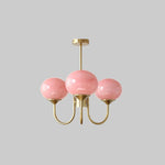 Lustre Macaron Élégance Florale Suspendu Design