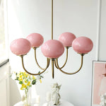 Lustre Macaron Élégance Florale Suspendu Design