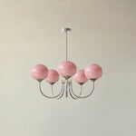 Lustre Macaron Élégance Florale Suspendu Design