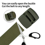 Men's Nylon Canvas Belt with Breathable Webbing
