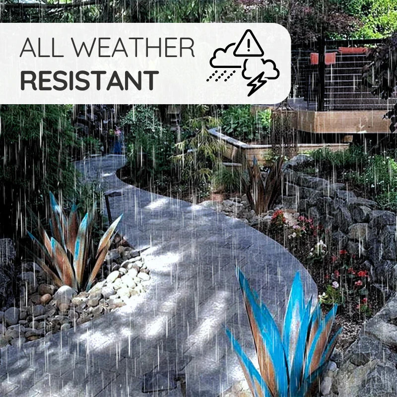 Metal Agave Americana Decor Plant