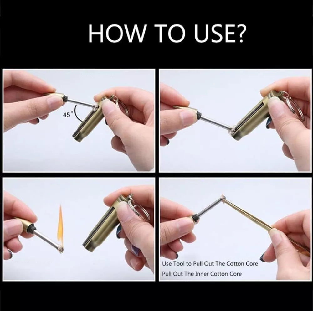 Weatherproof Metal Match - Reusable Camping & Survival Fire Starter