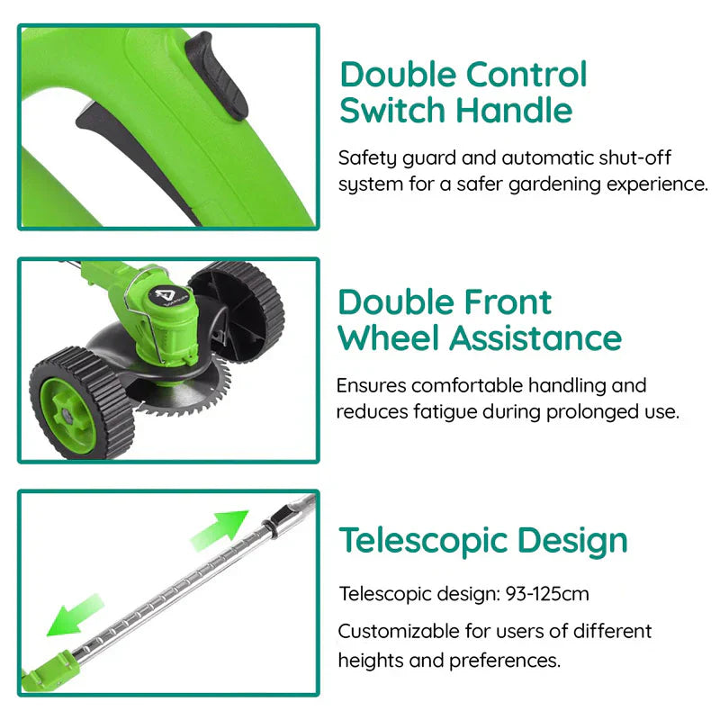 Cordless Electric Grass Trimmer with Battery