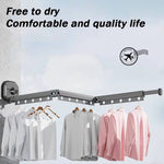 Expandable and Sturdy Fabric Clothes Drying Rack
