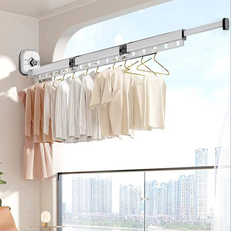 Expandable and Sturdy Fabric Clothes Drying Rack