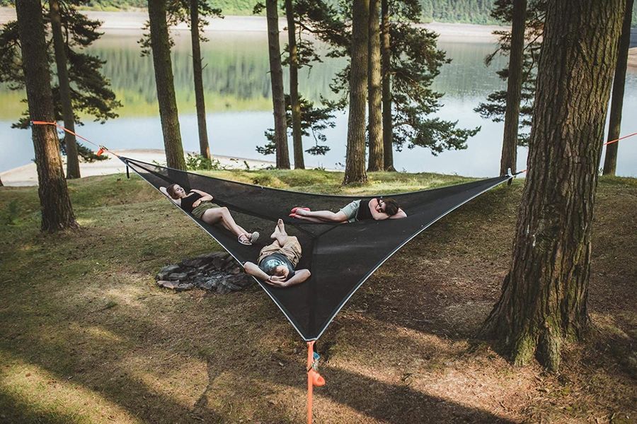 Hamac Extérieur Polyvalent pour Yoga et Relaxation - Durable, Confortable