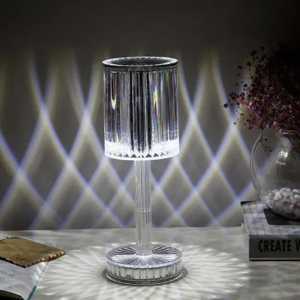 Lampe Cristal Élégant Abat-jour Brillant