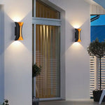 Black LED Wall Sconce Interior Gold