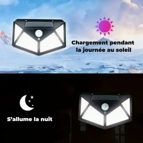 Lampes murales LED solaires étanches