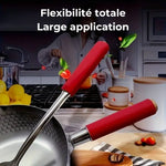 Lot de 2 Poignées de Poêle Silicone avec Couvercle