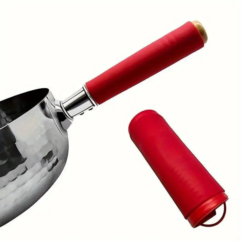 Lot de 2 Poignées de Poêle Silicone avec Couvercle